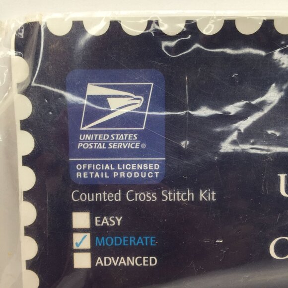 DMC US Postage Stamp Collection Cross Stitch Kit Reindeer With Flute 7.25"x5.25" - Picture 4 of 6